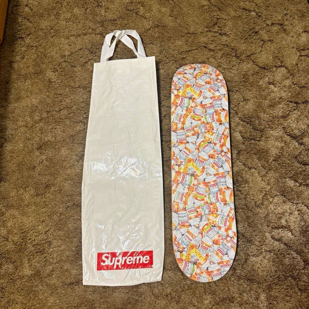 Supreme Pills Skateboard Deck With Board Bag Brand New In Hand